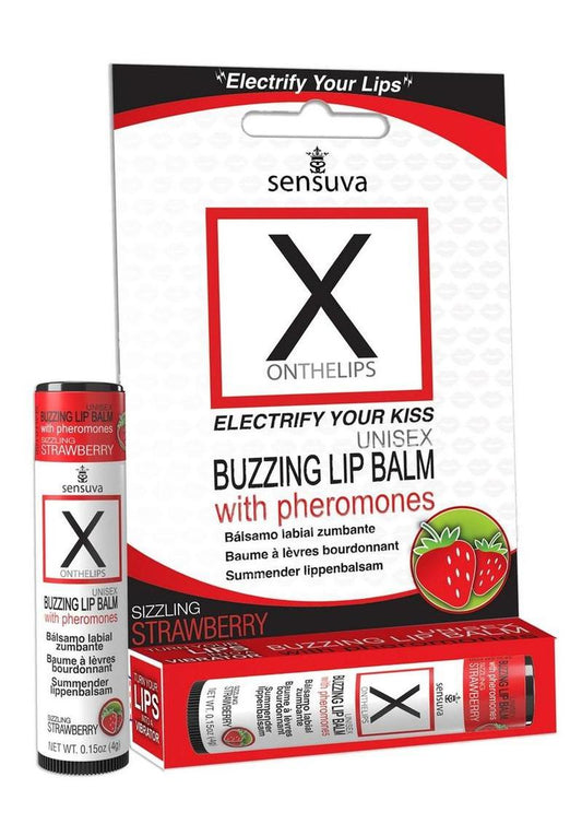 Buzzing lip balm with pheromones